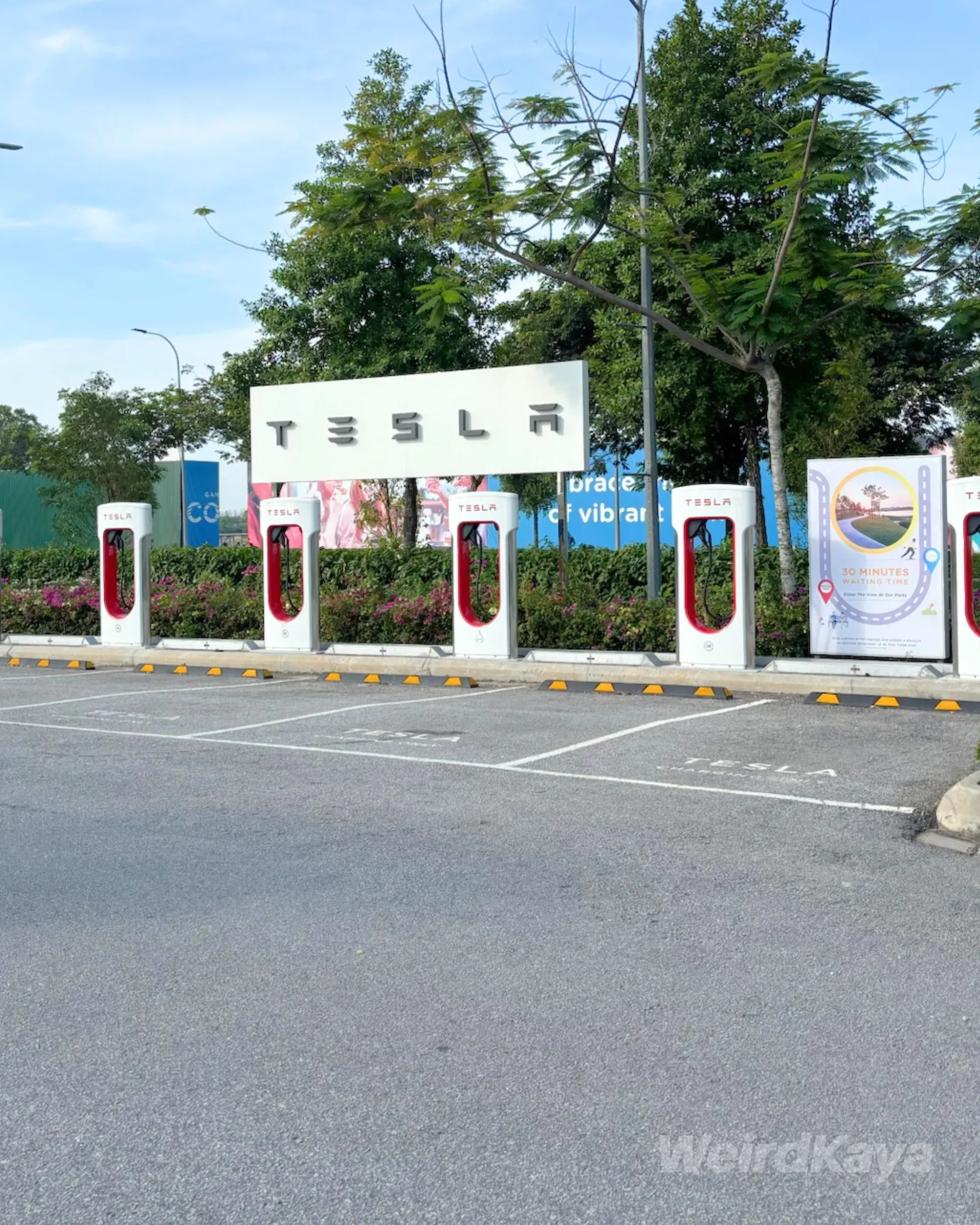 wk tesla supercharger station at gamuda cove (ev) ( )