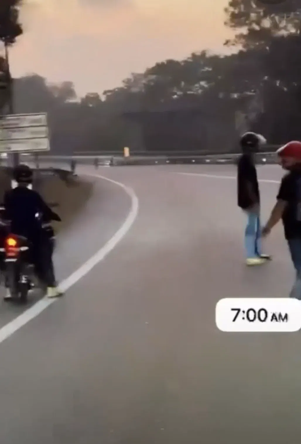 wk block road celebrate illegal racing