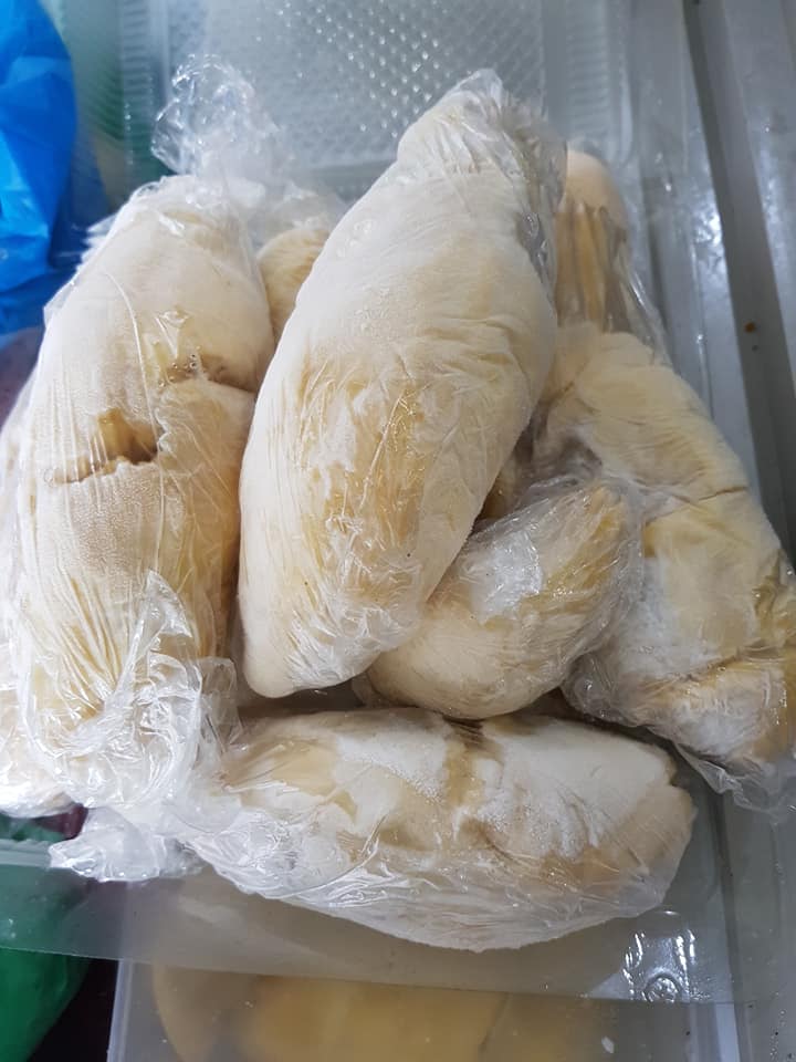 Durian being frozen