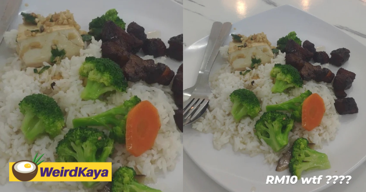 This for RM10?! — M'sian Shocked By Economy Rice's Extremely Stingy Portion Of Meat and Veggies