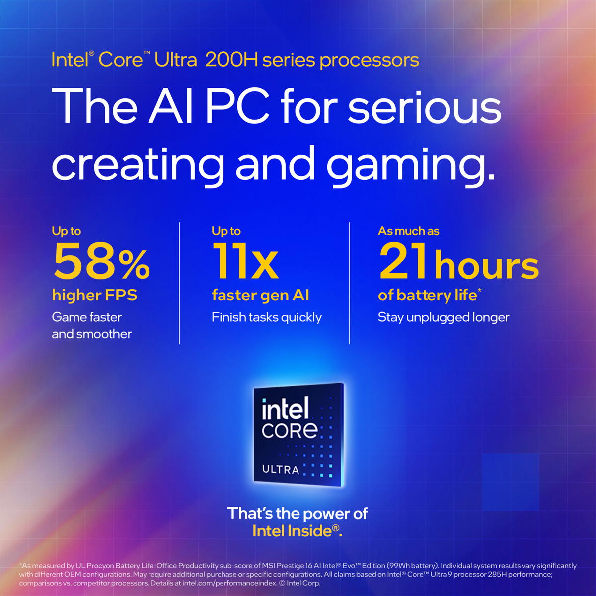 Intel® Core™ Ultra Brings 2.3× Faster Gaming & 63% Faster Editing — Now On Sale At GLOO & iTworld