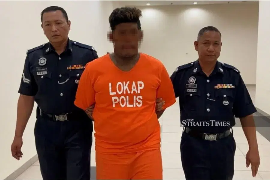 22 years old malaysian man arrested by police for raping 14 years old girl at palm oil johor