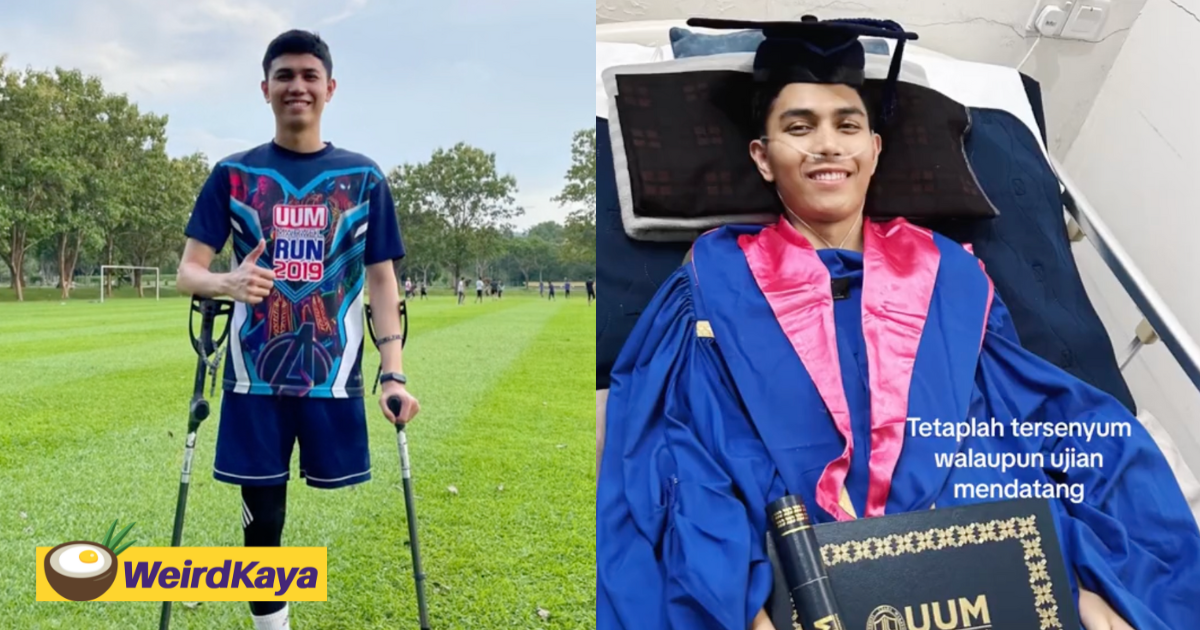 25yo m'sian graduate who suffered bone cancer passes away days after receiving his scroll  | weirdkaya