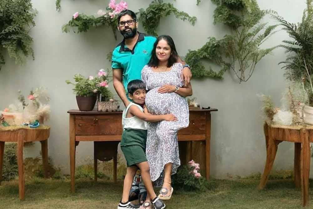 M chatriyan with his parents