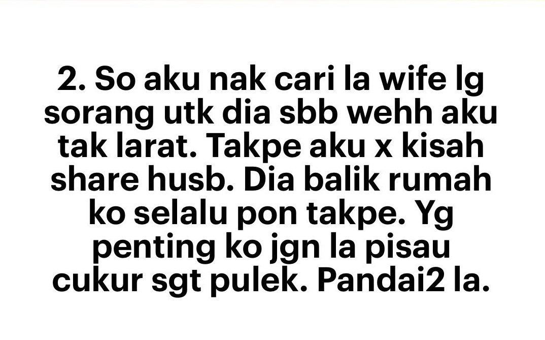 ‘his Sex Drive S Too High M Sian Woman Looks For Second Wife For Her Husband With Rm3k Offer