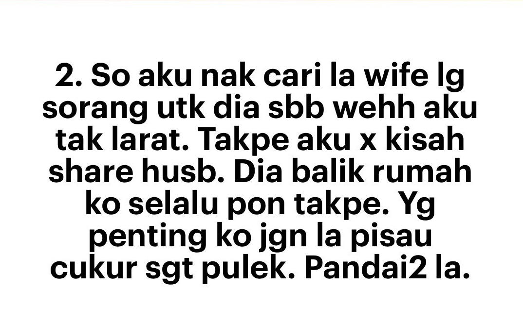 ‘his sex drive’s too high! ' - m'sian woman looks for second wife for her husband with rm3k offer  | weirdkaya