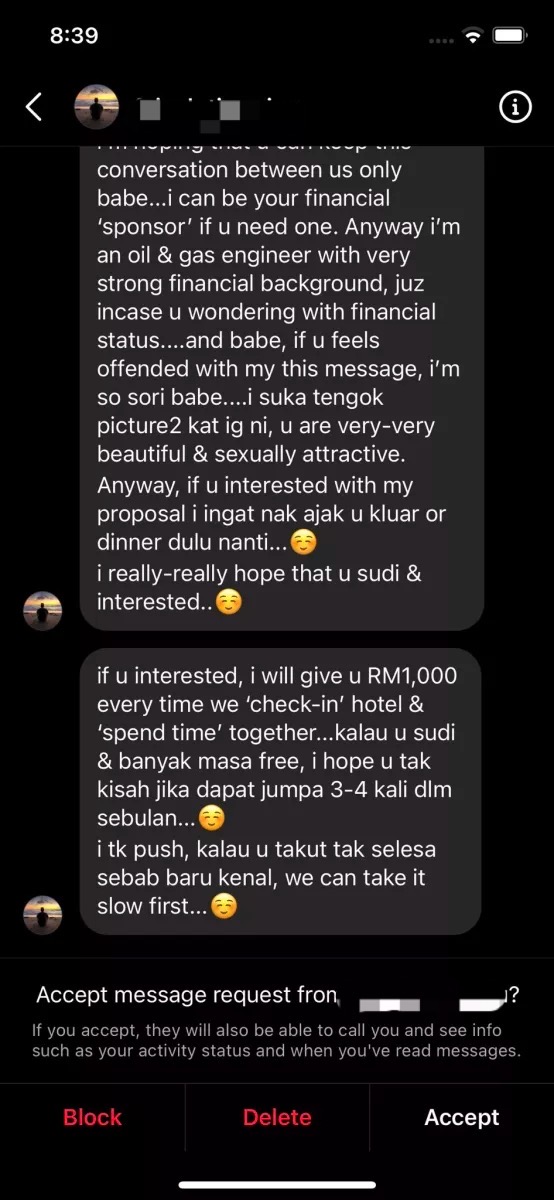 Woman offered rm1k to 