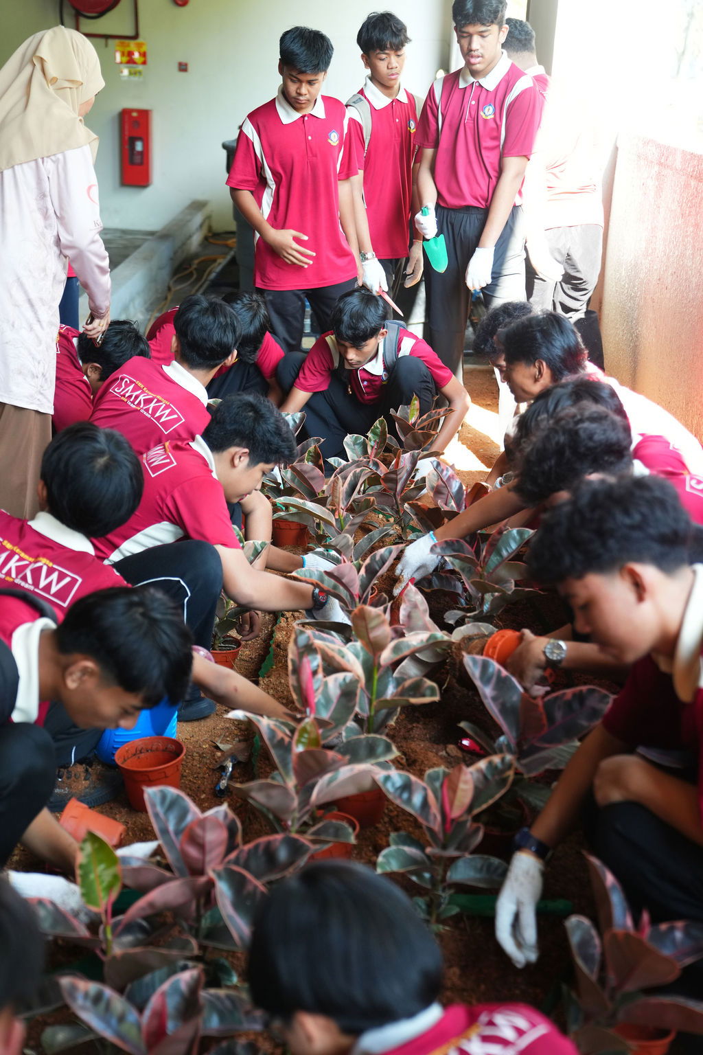 Students and partners join hands in a tree-planting initiative to enhance biodiversity and create greener public spaces