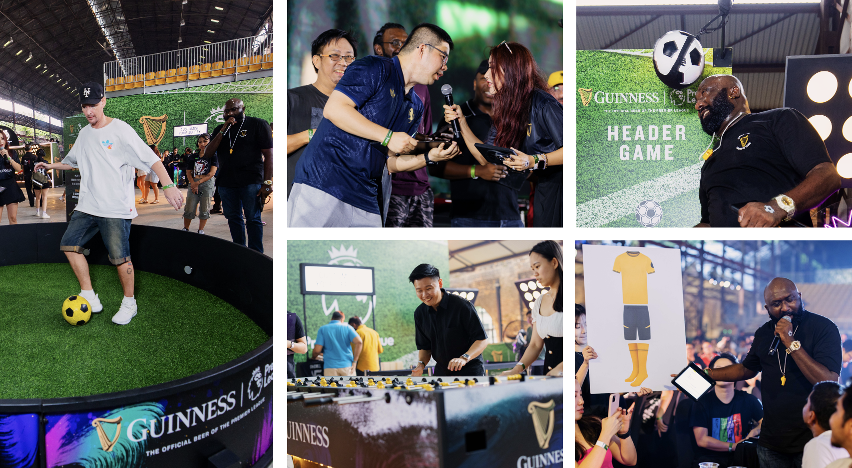 Football-themed activities kept the energy high, with opportunities to score exclusive prizes as fans bonded over their love and passion for football and guinness.