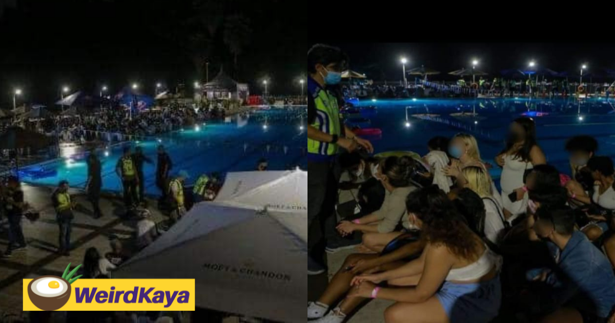 303 guests arrested at wild private pool party and given compounds of more than rm1. 5mil | weirdkaya