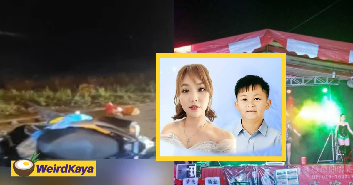33yo M'sian Mother & 10yo Son Killed In Motorcycle Crash After Attending GeTai Show In Ipoh