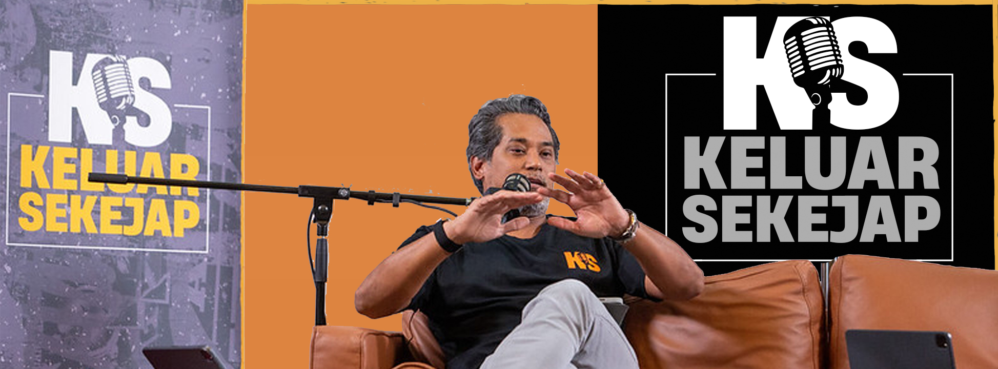 Khairy jamaluddin, keluar sekejap podcast