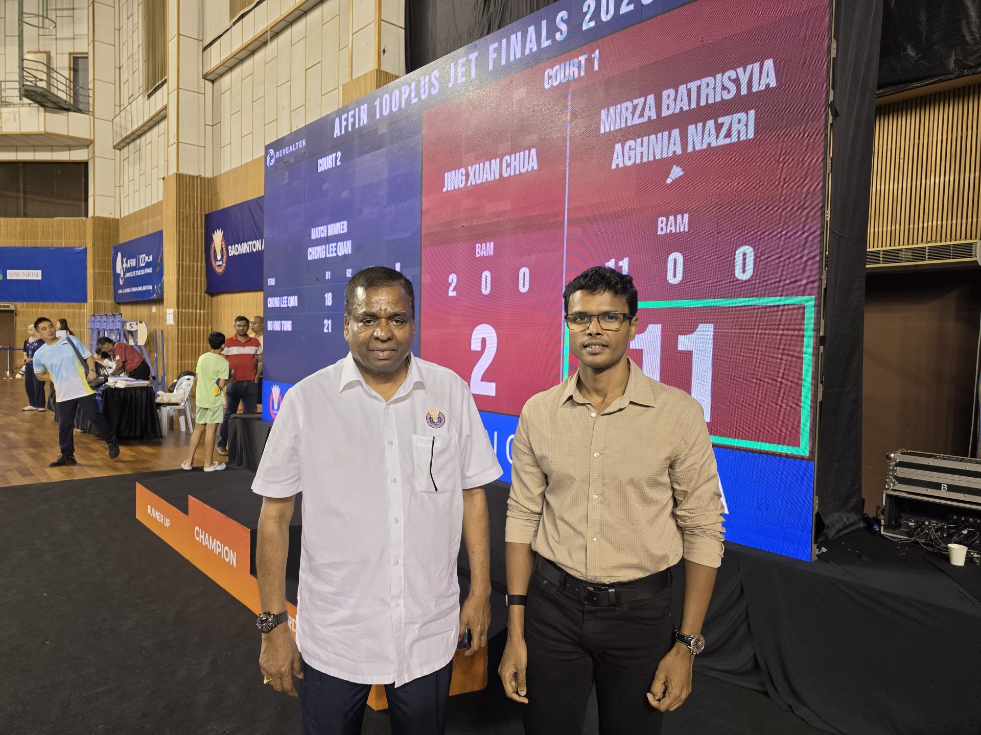 4 - BAM Deputy President Datuk V. Subramaniam with Revealtek CEO Nizam Mohamed