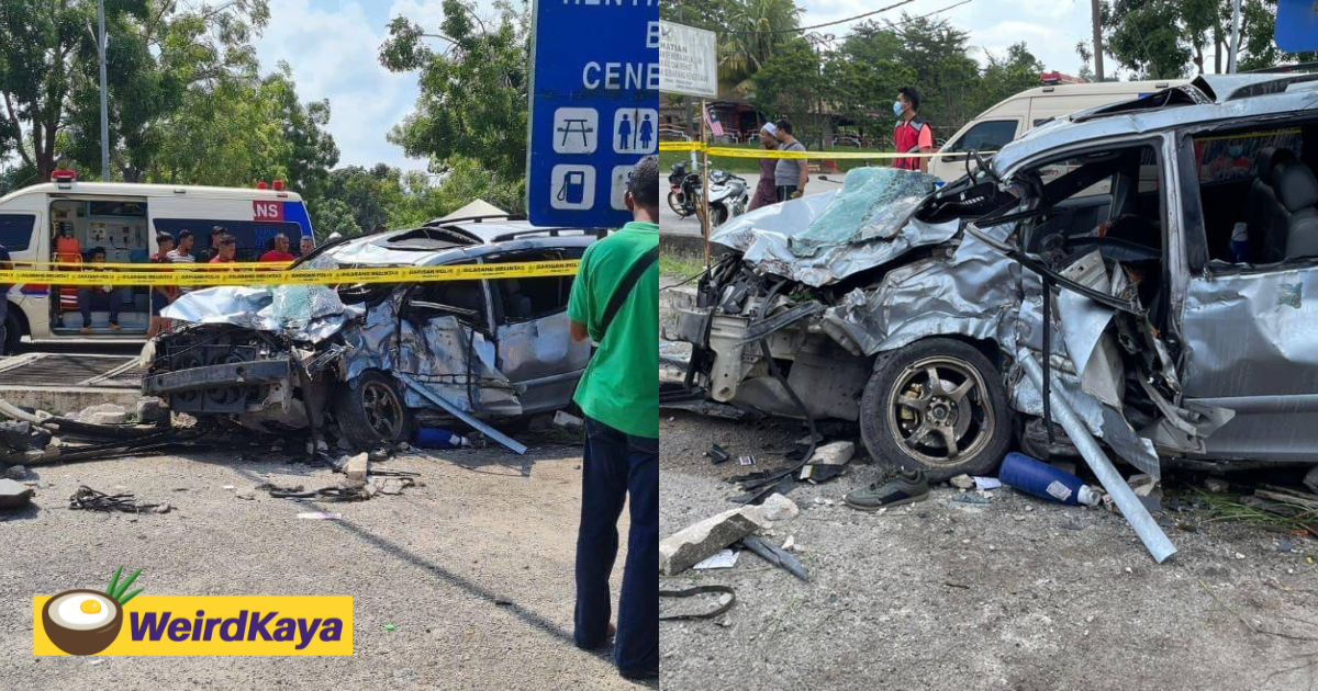 4 m'sians die after car crashes with lorry in terengganu, pregnant mother the only survivor | weirdkaya