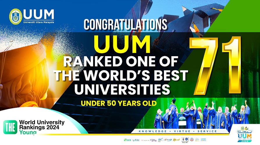 Uum ranked number 71 university in the world by the
