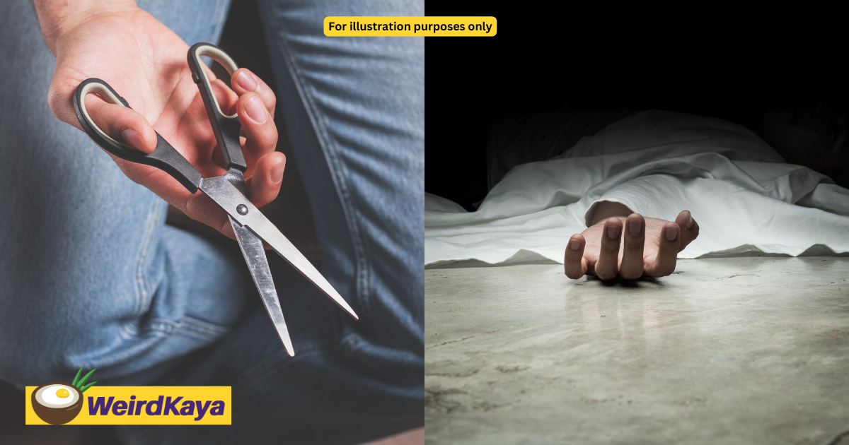 55yo m'sian man gets stabbed with scissors after telling cousin to be quiet | weirdkaya
