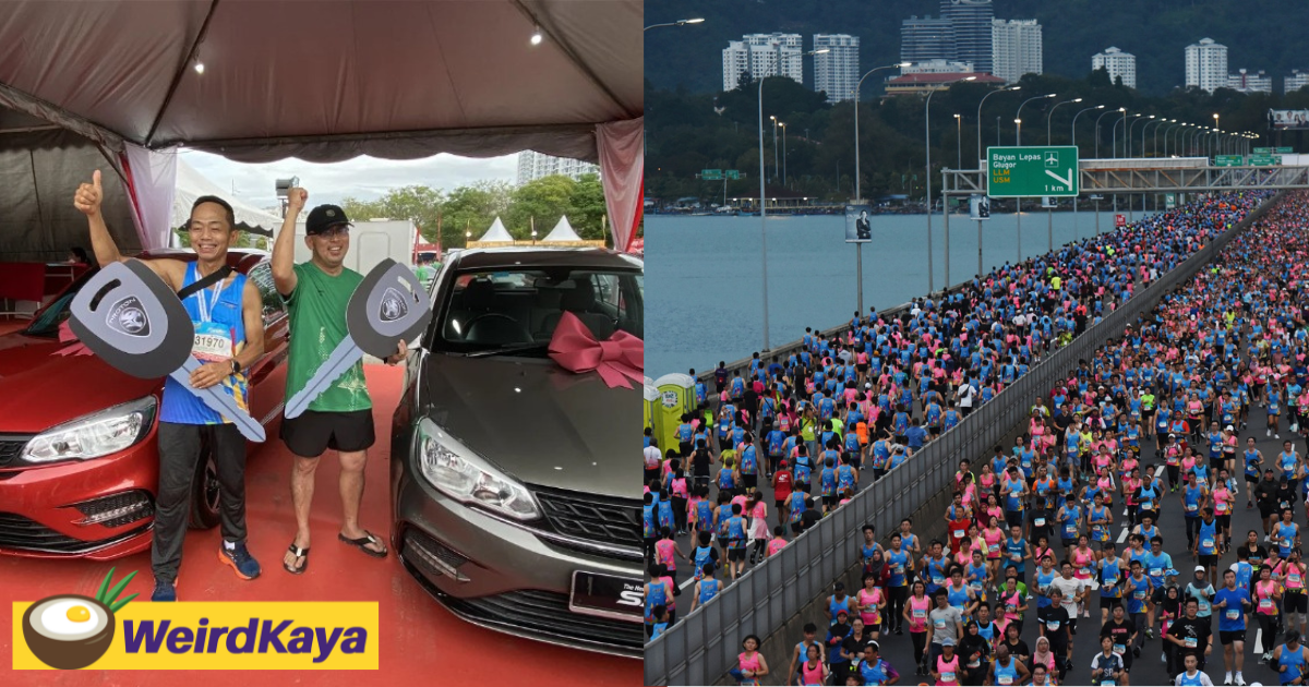 55yo m'sian wins a proton car from penang marathon lucky draw after 13 winners didn't show up to collect | weirdkaya