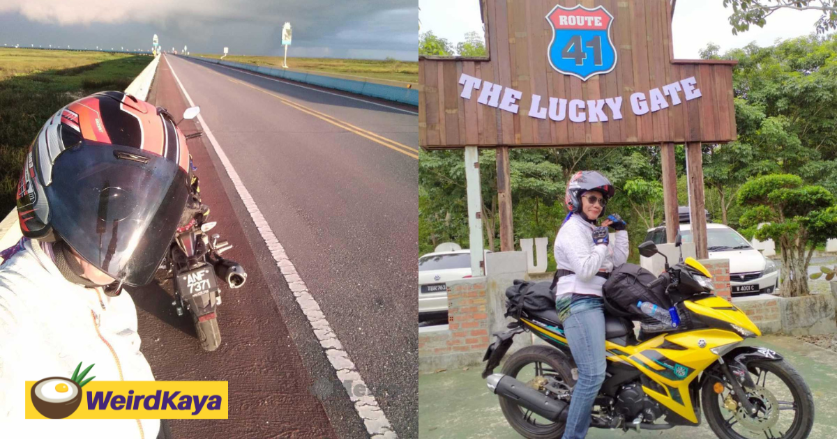 55yo m’sian woman solo rides to thailand despite undergoing chemo 23 times | weirdkaya