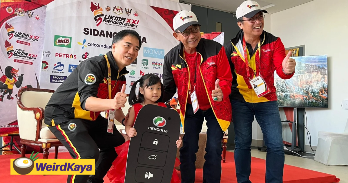 5yo m'sian girl wins herself brand new car at sukma lucky draw event | weirdkaya