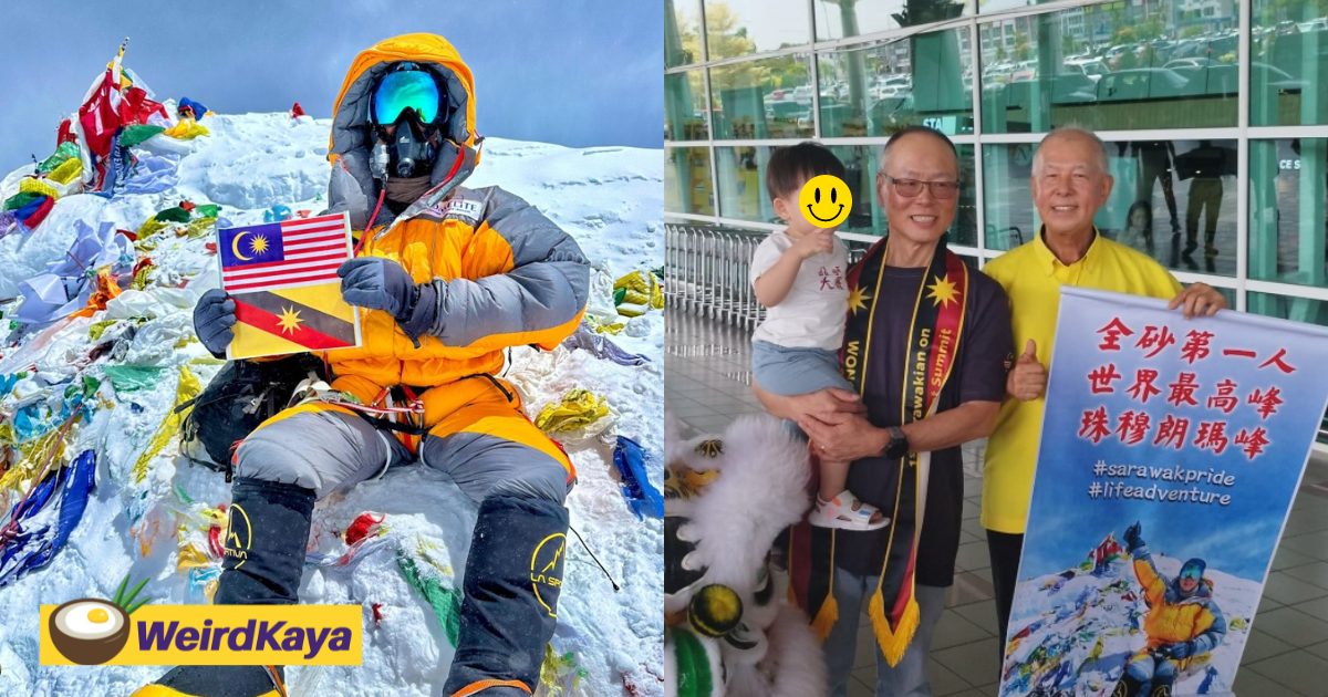 60-year-old m'sian becomes the first sarawakian to conquer mount everest | weirdkaya