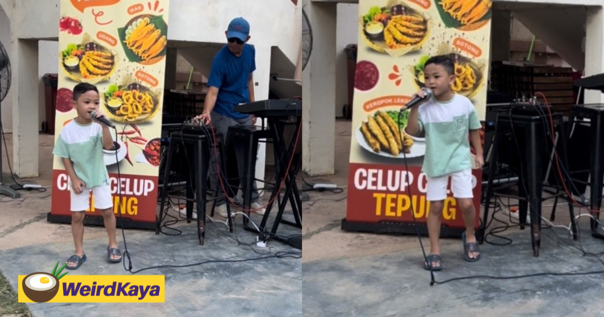 6yo m'sian boy stuns netizens by singing viral tamil song fluently at melaka restaurant | weirdkaya