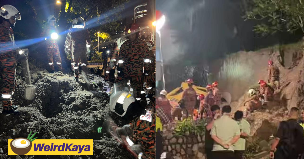 73yo security guard buried alive in landslide at taman seputeh  | weirdkaya
