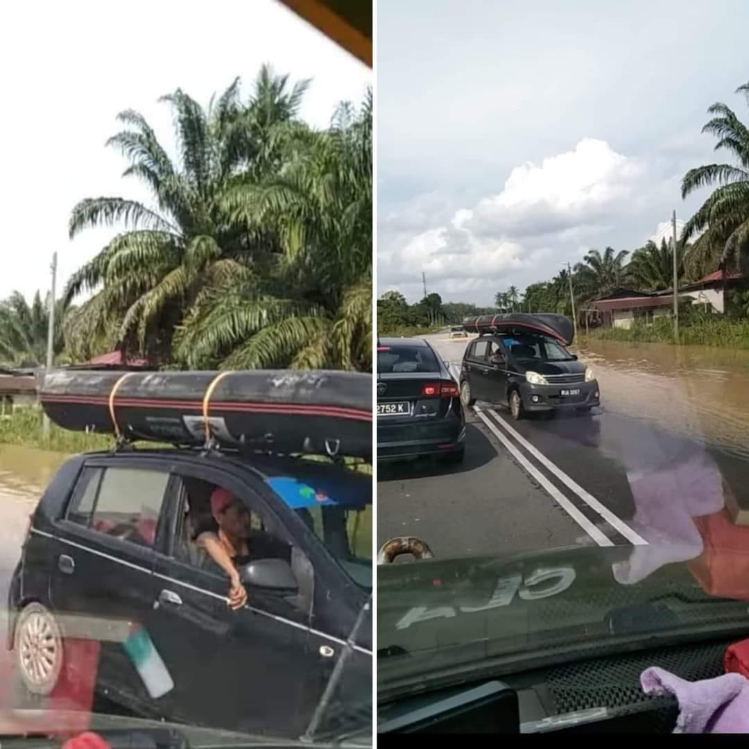 'abang viva' travels all the way to shah alam from malacca to aid flood victims with only rm50 in his pocket | weirdkaya