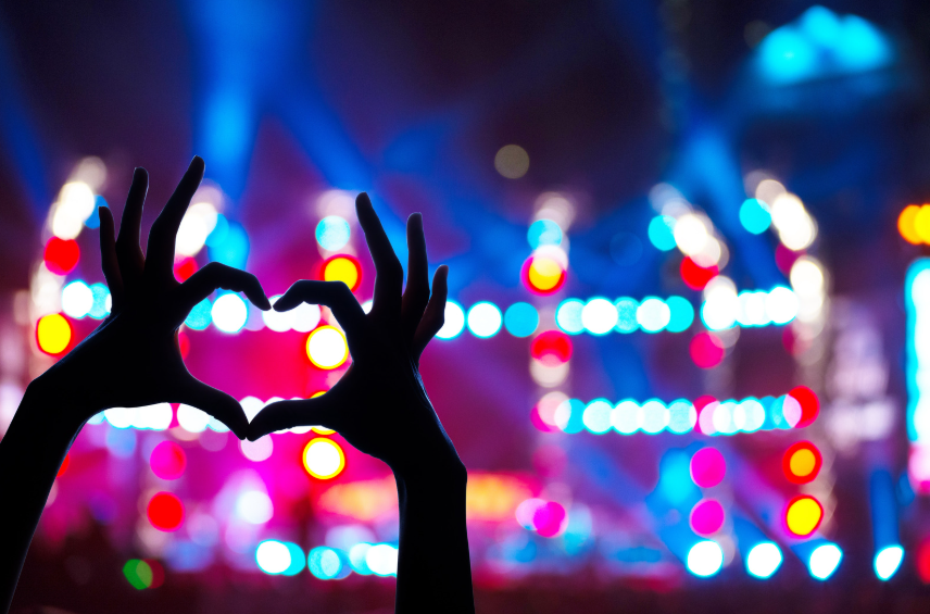 Attending a concert