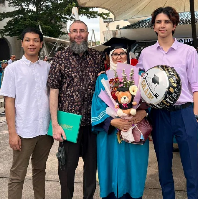 Azlina at her law convocation