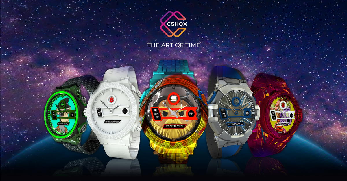 Malaysian project cshox brings a unique, functional nft timepiece into the metaverse | weirdkaya