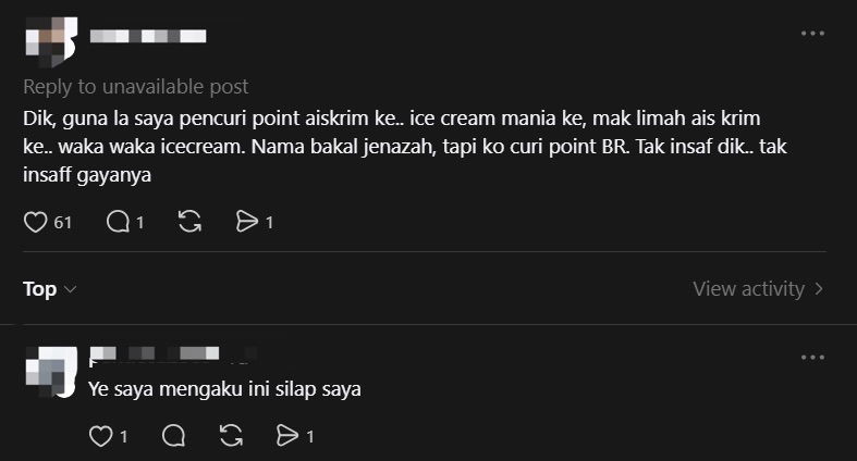 Bekal jenezah label on receipt (4)