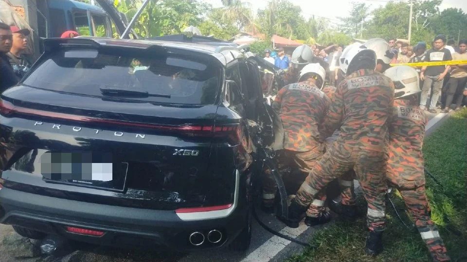 Brand new SUV Kedah crash (4)