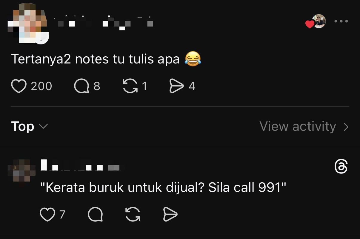 M'sian Forced To Spend RM53 On E-Hailing Ride To & From Work As Car Was Blocked For 10 Hours comment 3
