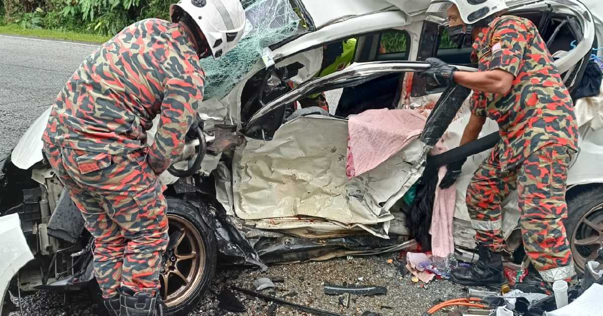 16mo baby becomes the only survivor of a fatal car crash in gerik involving 5 victims | weirdkaya