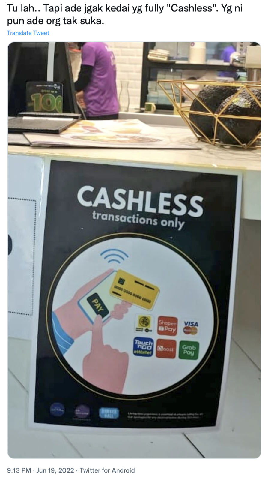 Cash only payment method malaysia_comment 04