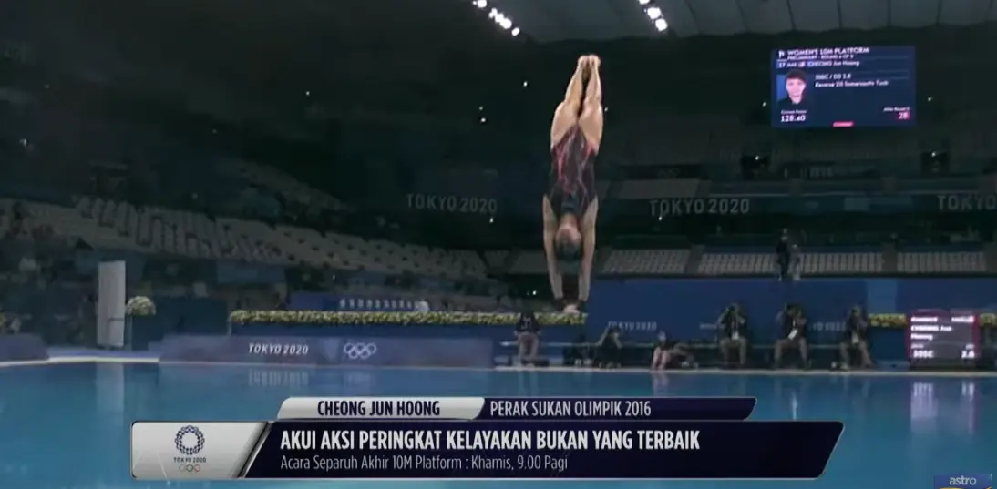 Cheong jun hoong at the olympic games 2020