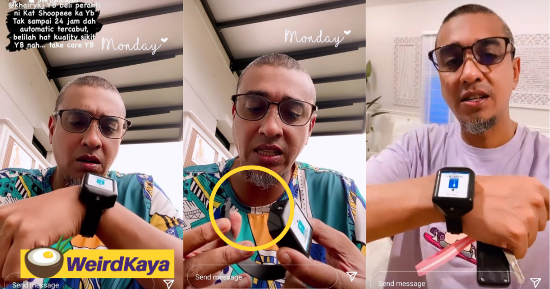 'Did you buy it from Shopee?' Actor Azad Jazmin questions KJ over substandard digital tracking device
