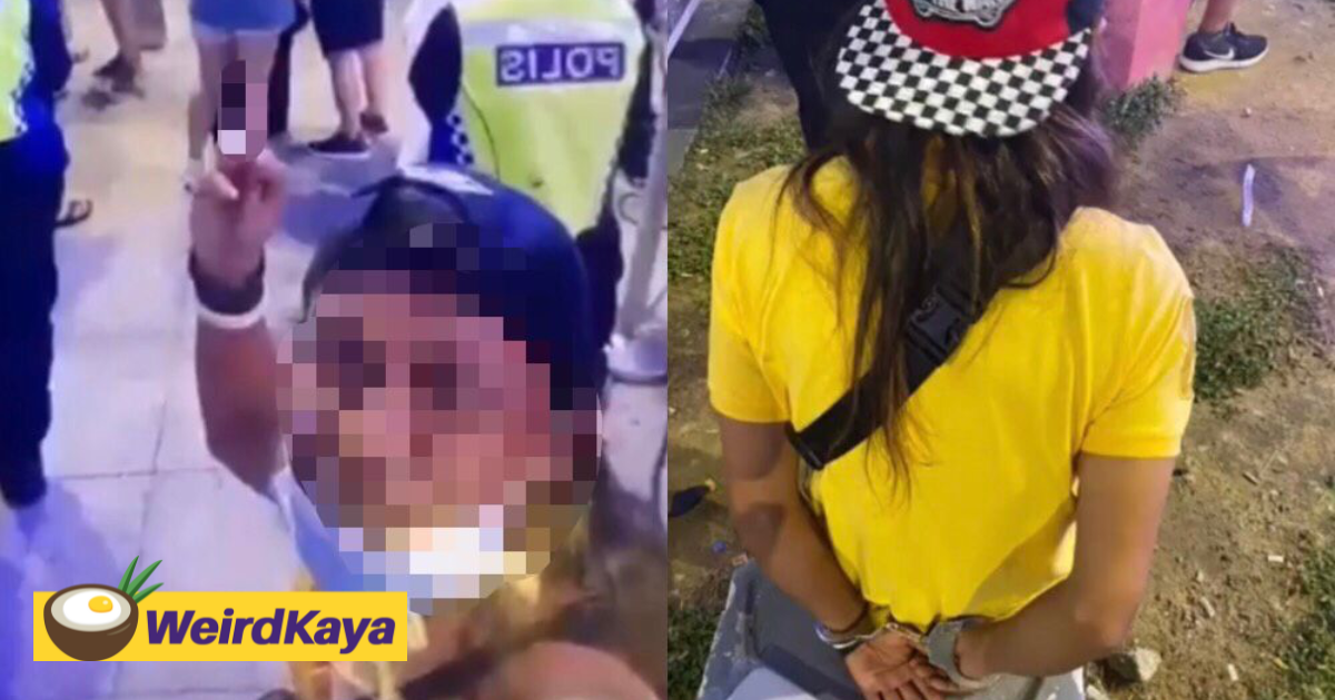 Foreign man points middle finger at pdrm officer on national day, gets arrested after | weirdkaya