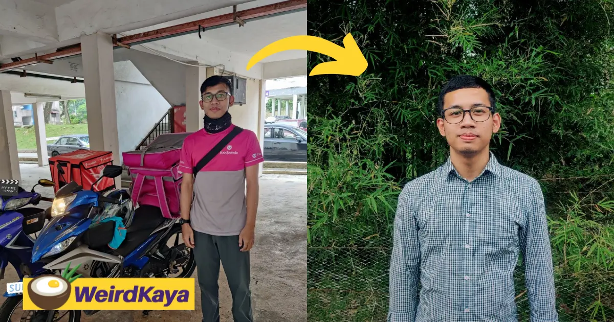 'nailed it! ' m'sian who worked as a food delivery rider made it to big four audit firm | weirdkaya