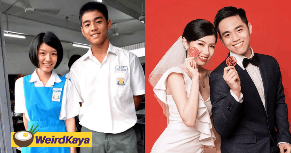 Penang highschool sweethearts' epic love story which later led to marriage wows netizens | weirdkaya