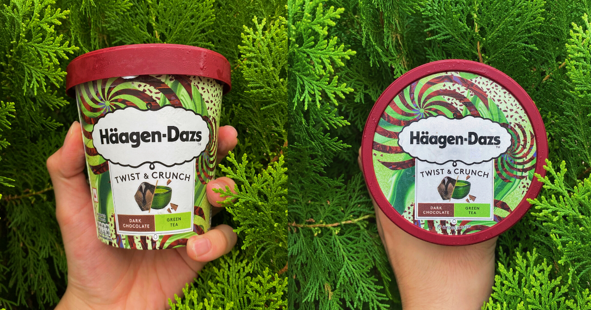 Häagen-dazs dark chocolate & green tea