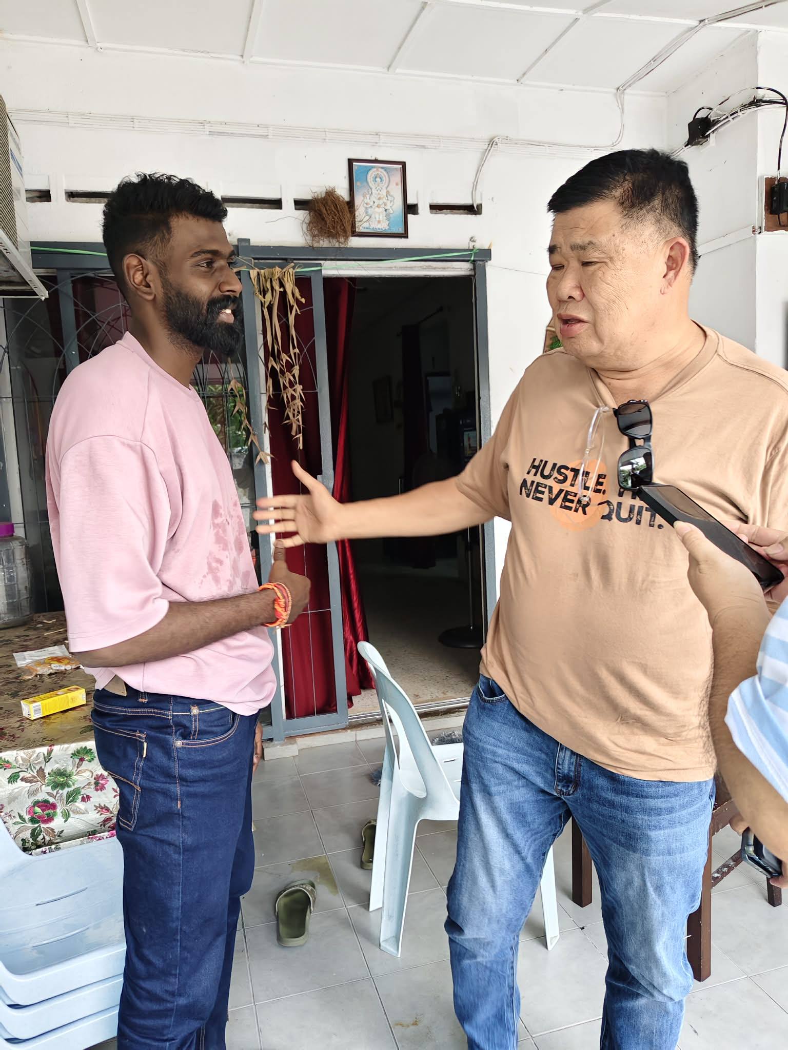 Harvinder and Uncle Kentang