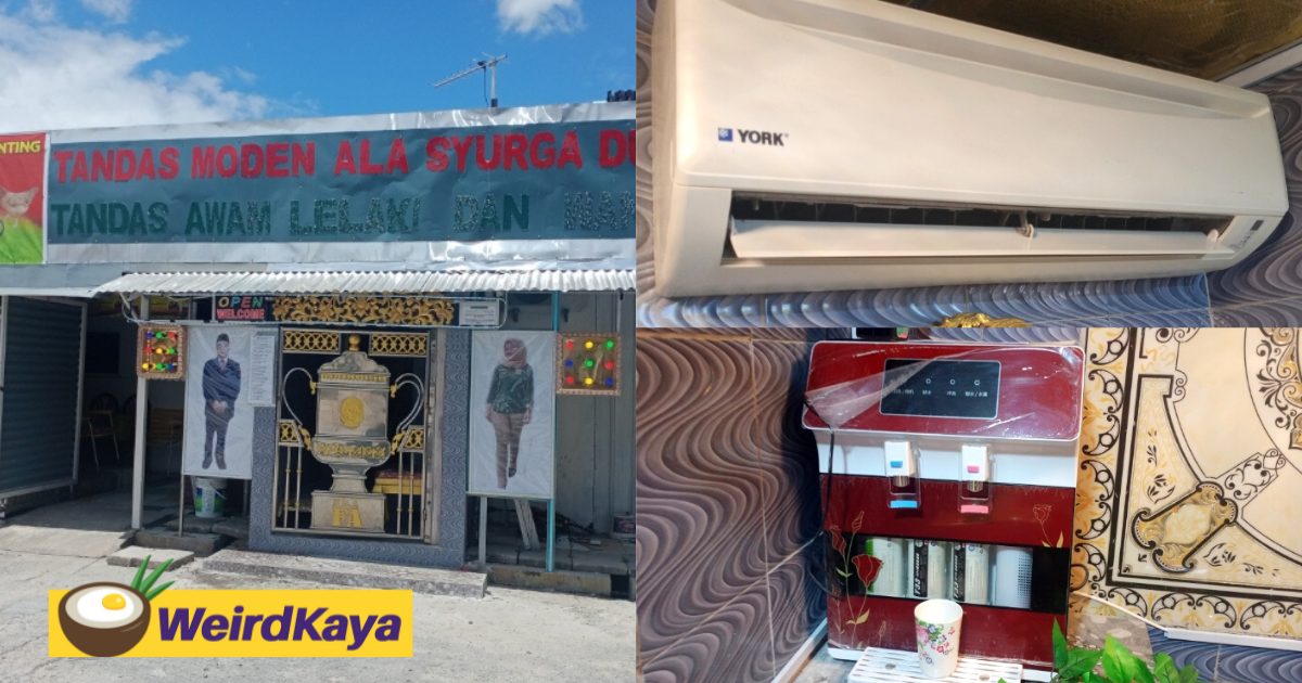 Tired of dirty public toilets, 83yo man spends rm10,000 upgrading toilet, complete with an air-cond, tv and water heater | weirdkaya
