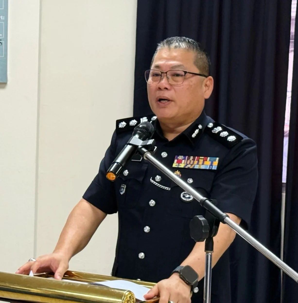 Kulai district police chief Assistant Commissioner Tan Seng Lee