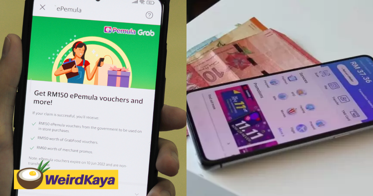 'i feel scammed': m'sians upset at grabpay for turning rm150 epemula credit into vouchers | weirdkaya
