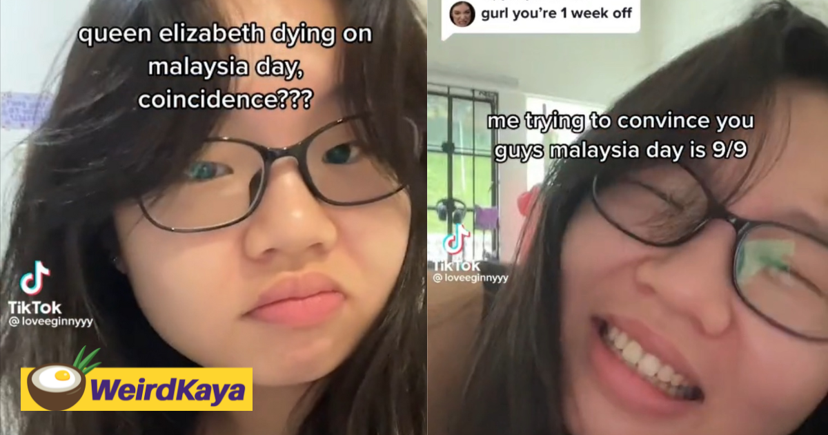 M'sian tiktoker slammed for mistaking sept 9 as malaysia day, apologises to viewers for blunder | weirdkaya