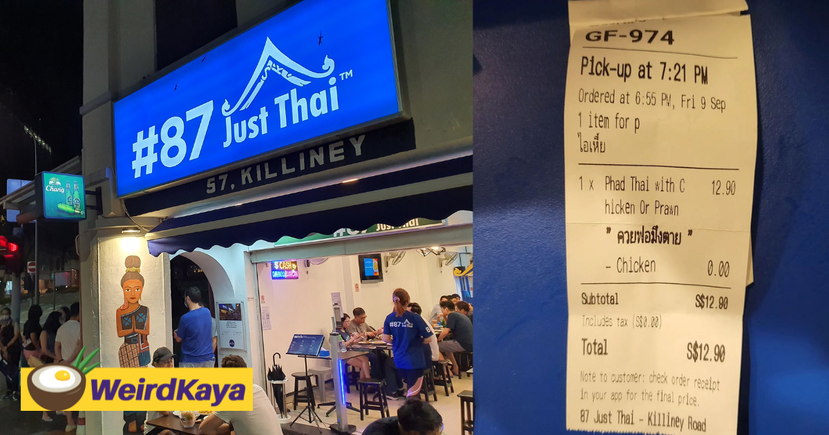 Sg thai eatery lodges police report over 