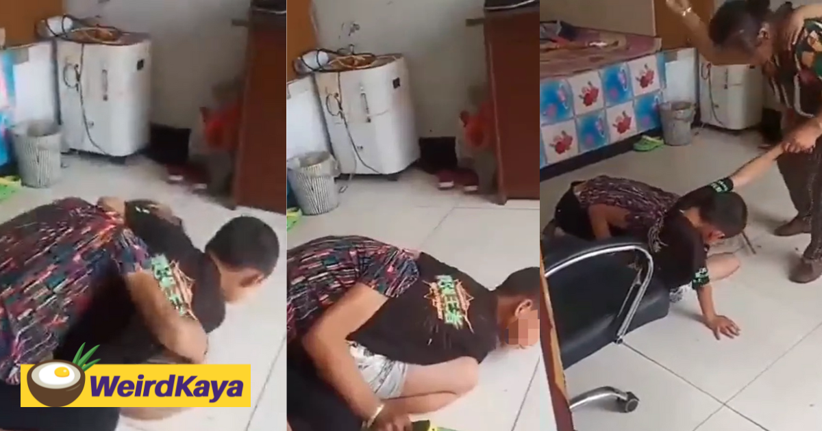 Shocking video shows boy strangling his grandma to death at heilongjiang | weirdkaya
