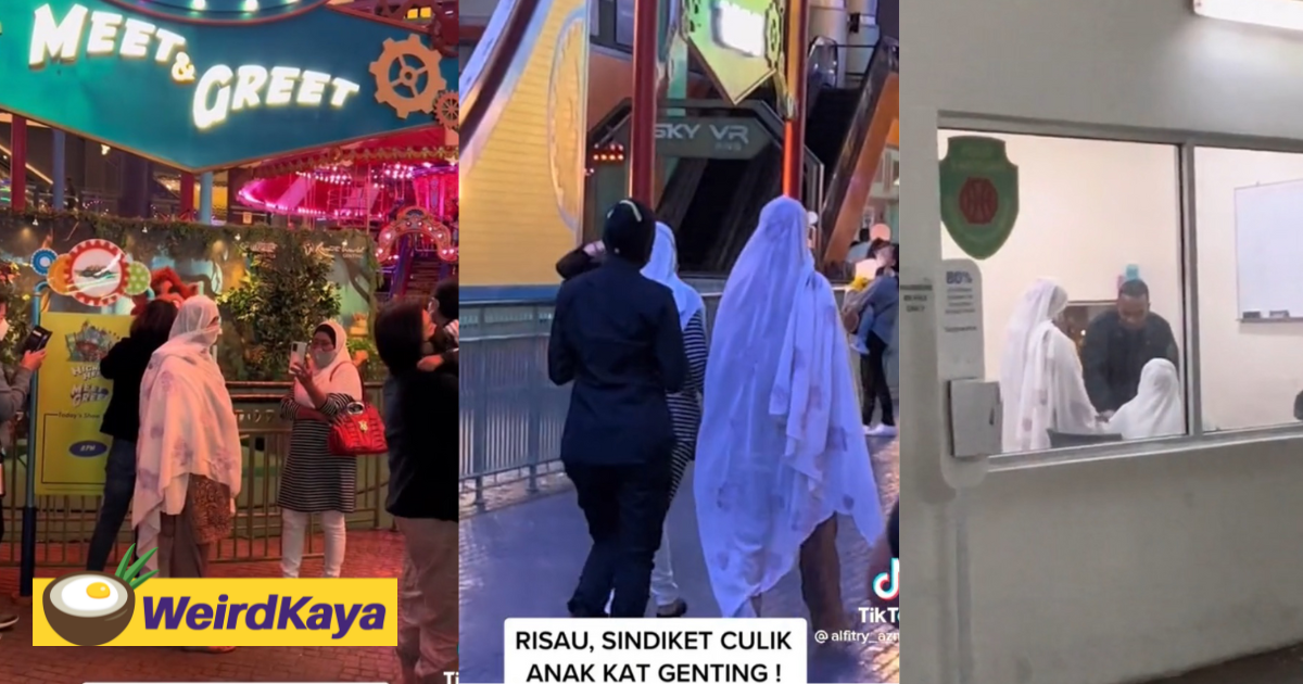 2 Non-M'sians Caught In A Video In Attempt To Kidnap A Child And Hide Him In Her Saree At A Theme Park