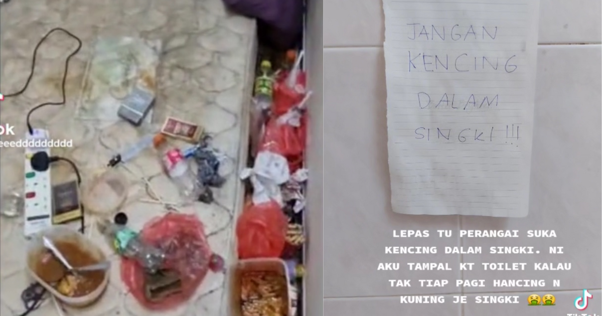 Puchong housemates kick 'tenant from hell' out for turning the unit into complete nightmare | weirdkaya